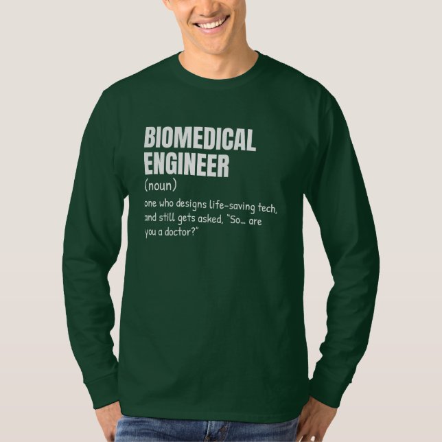 STEM Biomedical Ingenjör Definition Shirt T (Framsida)