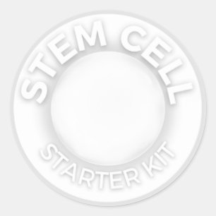 Stem Cell Starter Kit Sticker - Alternativ 1 Runt Klistermärke