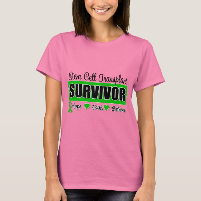 Stem Cell Transplant Survivor Badge Tee (Framsida)