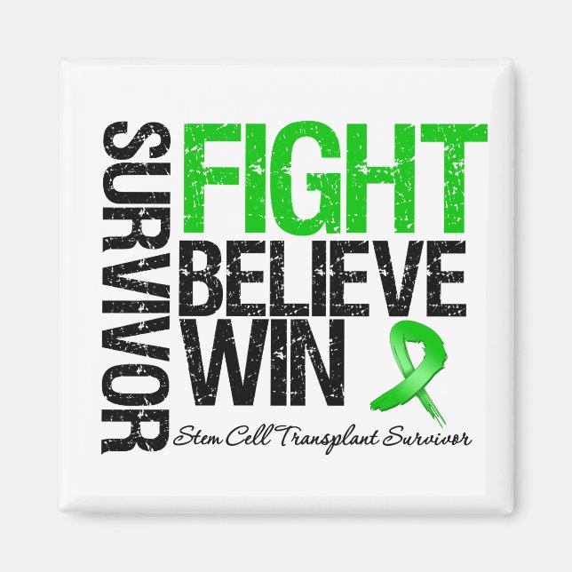 Stem Cell Transplant Survivor Fight Tro Win Magnet (Framsidan)