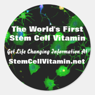Stem Cell Vitamin Stickers Runt Klistermärke