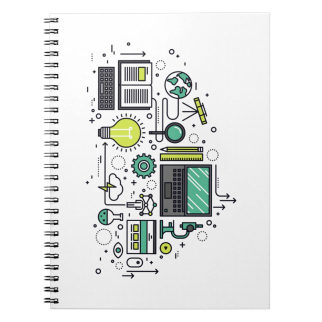 STEM CON 2020 - bärbar dator Anteckningsbok (Framsidan)