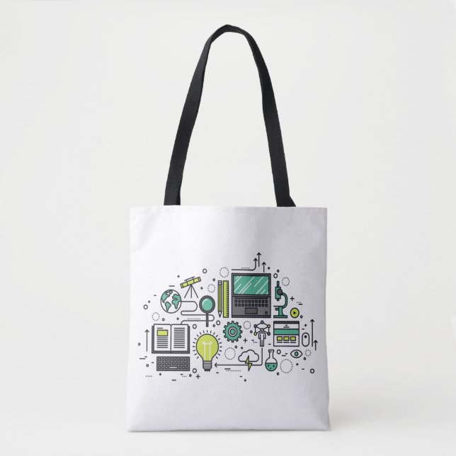 STEM CON 2020 Tote Bag Tygkasse (Framsida)