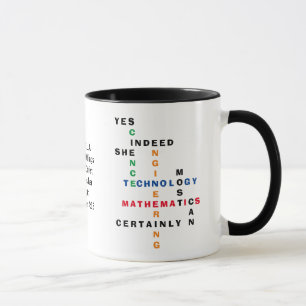 STEM Crossword Motivational Womens Mugg