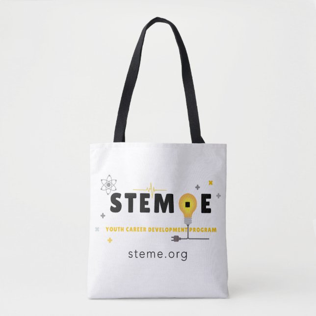STEM ・ E Tote Bag Tygkasse (Framsida)