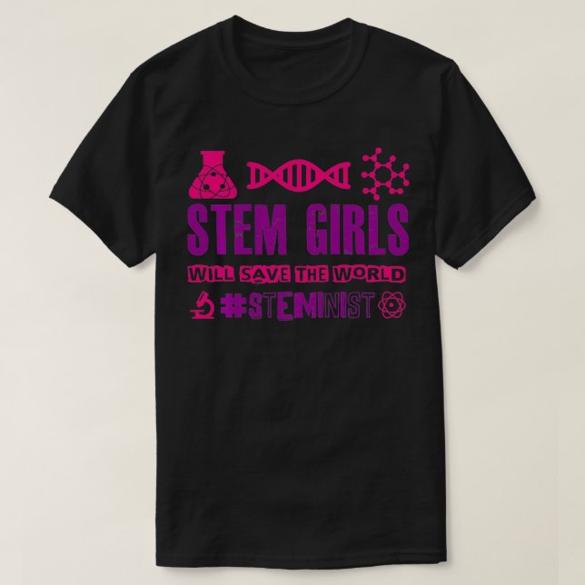 Stem Girls kommer att Spara World # Steminist Beca T Shirt (Design framsida)
