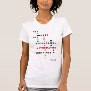 STEM Ja, hon kan motivera T Shirt
