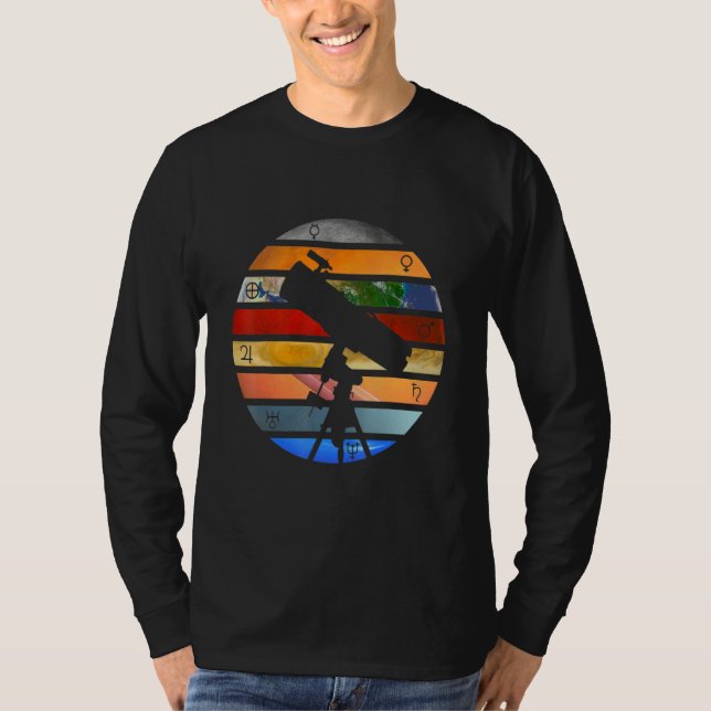 Stem Kids Solar System Planets Science Space T Shirt (Framsida)