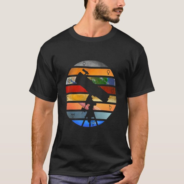 Stem Kids Solar System Planets Science Space T Shirt (Framsida)