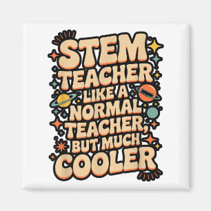 Stem Lärare Definition Rolig Vetenskap Matematik T Magnet