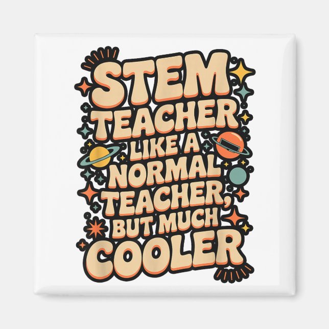 Stem Lärare Definition Rolig Vetenskap Matematik T Magnet (Framsidan)