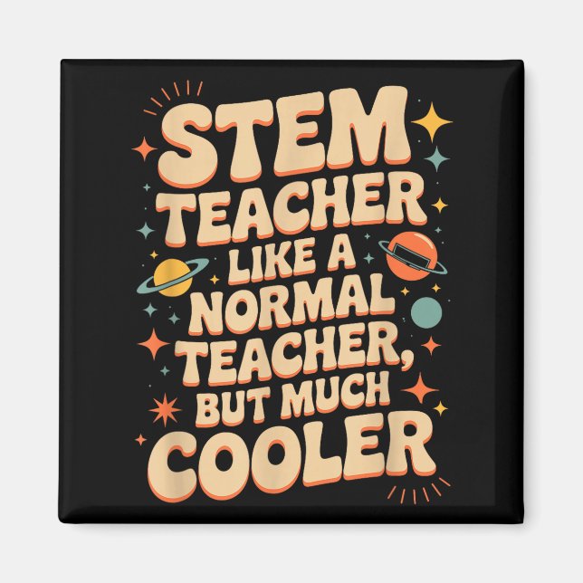 Stem Lärare Definition Rolig Vetenskap Matematik T Magnet (Framsidan)