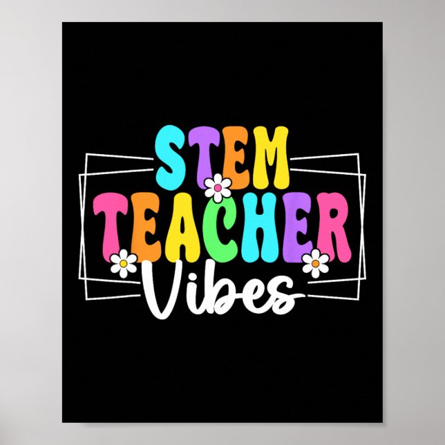 Stem Lärare Vibrationer Ck Till Skolan Lärare Stud Poster (Framsidan)