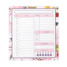 STEM Science Teacher Daily Plananner Anteckningsblock