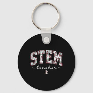 Stem Science Technology Engineering Math Lärare V Nyckelring