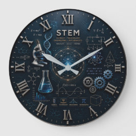 STEM Science Technology Engineering Mathematics Stor Klocka
