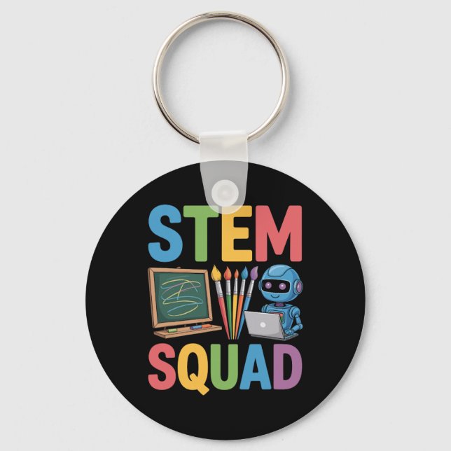 Stem Squad, naturlärare matematiklärare  Nyckelring (Framsida)