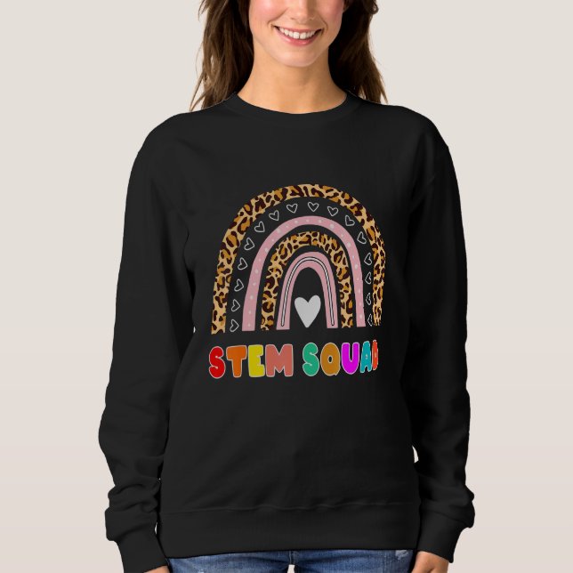 Stem Squad Science Technology Engineering Math Te T Shirt (Framsida)