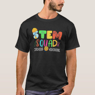 Stem Squad Science Technology Engineering Math Tea T Shirt