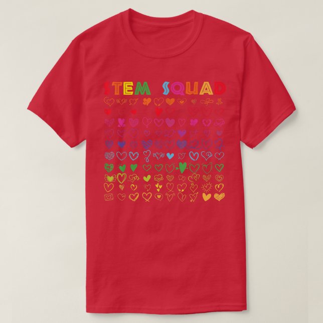 STEM Squad Science Technology Engineering Math Tea T Shirt (Design framsida)
