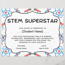 STEM Superstar Student Erkännandepris