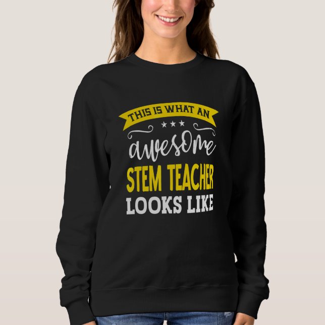 Stem Teacher Job Title Employee Funny Worker Stem  T Shirt (Framsida)