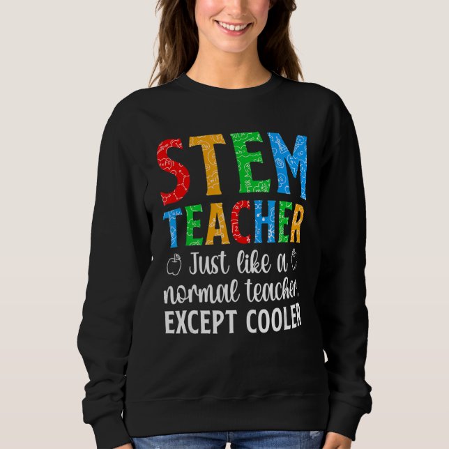 STEM Teacher Science Technology Engineering Math T Shirt (Framsida)