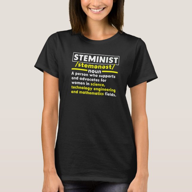 Steminist biologi Major Stem Squad Science T Shirt (Framsida)