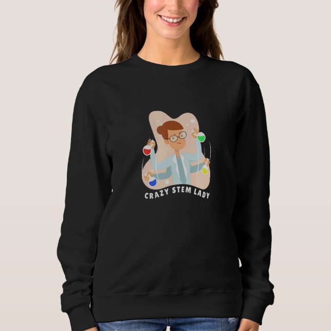Steminist Equality Stem Crazy Science Experiment G T Shirt (Framsida)