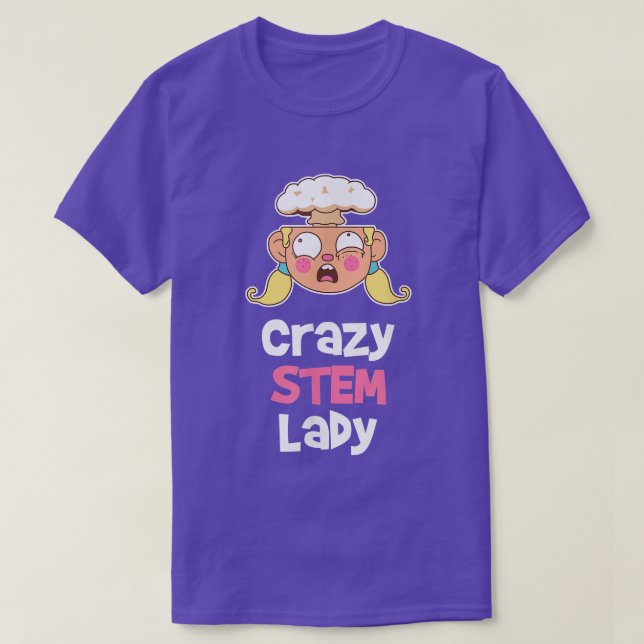 Steminist Equality Stem Science Mind Blown Female  T Shirt (Design framsida)
