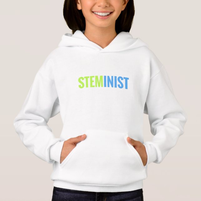 STEMinist flicka Hooded tröja (Framsida)