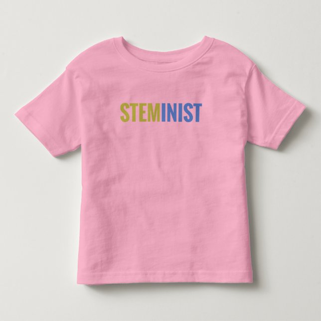 STEMinist Girls' Ringer Tee (Framsida)