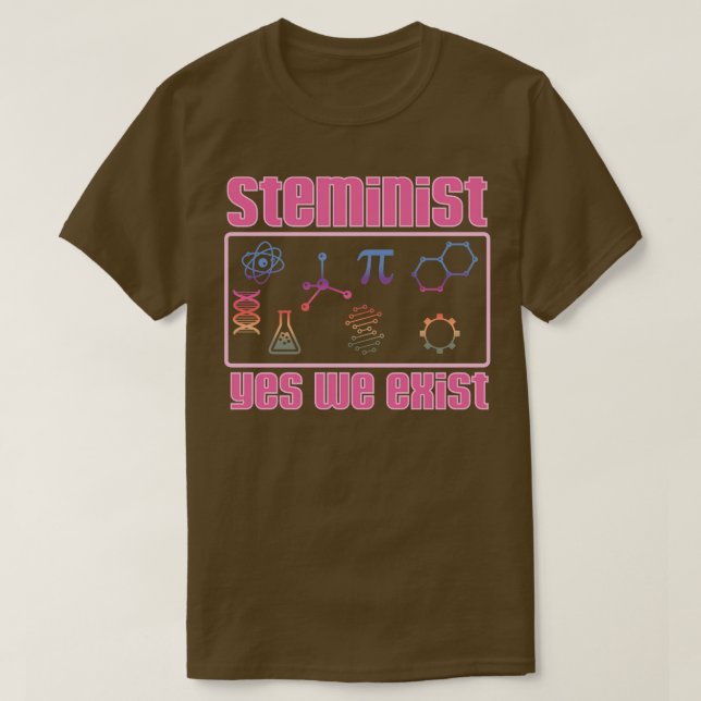 Steminist Ja, vi finns T Shirt (Design framsida)