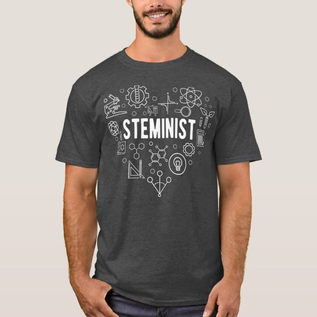 Steminist Science Technology Coding STEM T Shirt (Framsida)