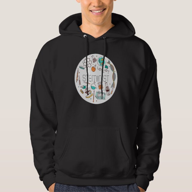 Steminist Science Technology Engineering Math Stem Hoodie (Framsida)