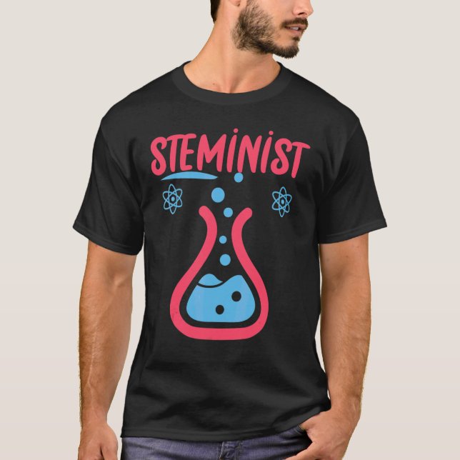 Steminist Science Technology Engineering Math Stem T Shirt (Framsida)