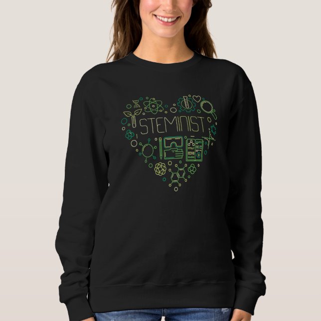 Steminist Science Technology och Math Stem Scienti T Shirt (Framsida)