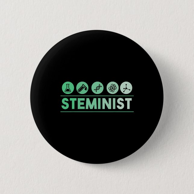 Steminist Shirt March for Science Day Shirt Knapp (Framsida)
