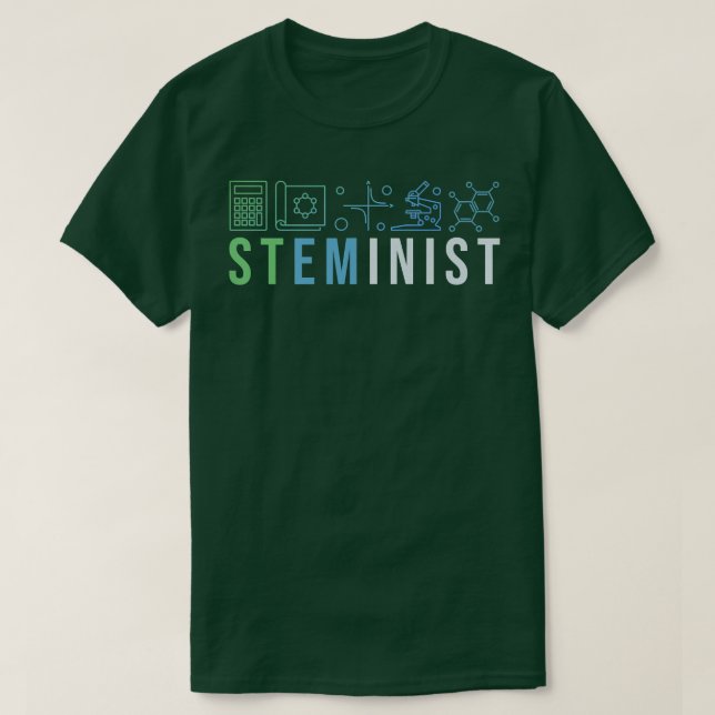 Steminist Shirt Science Technology Coding STEM Eng T (Design framsida)