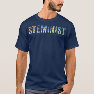 Steminist STEM-inist Math Girls Science Lover Tie- T Shirt