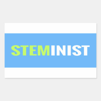 STEMinist-symbol - Rektangel Rektangulärt Klistermärke