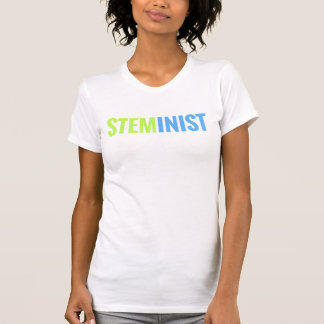 STEMinist utslagsplats (limefrukt/blåtttext) T-shirt