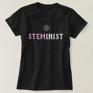 STEMinist vetenskapsteknologi som iscensätter T Shirt