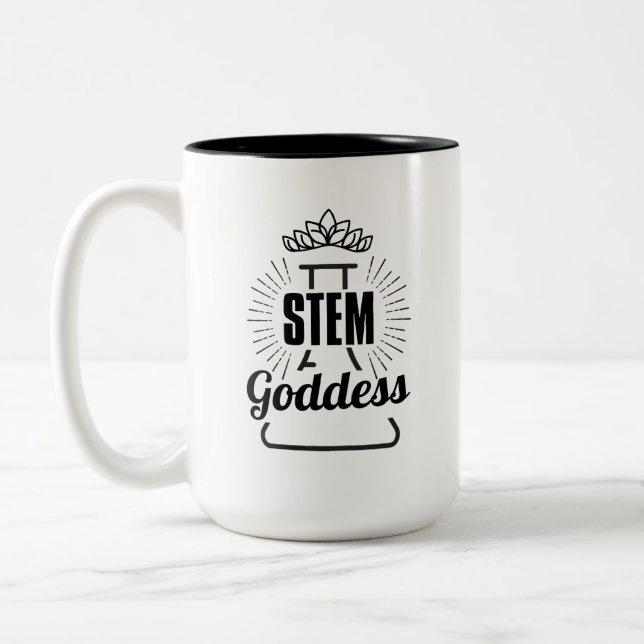 Steminist Women in Science - Lab Queen Två-Tonad Mugg (Vänster)