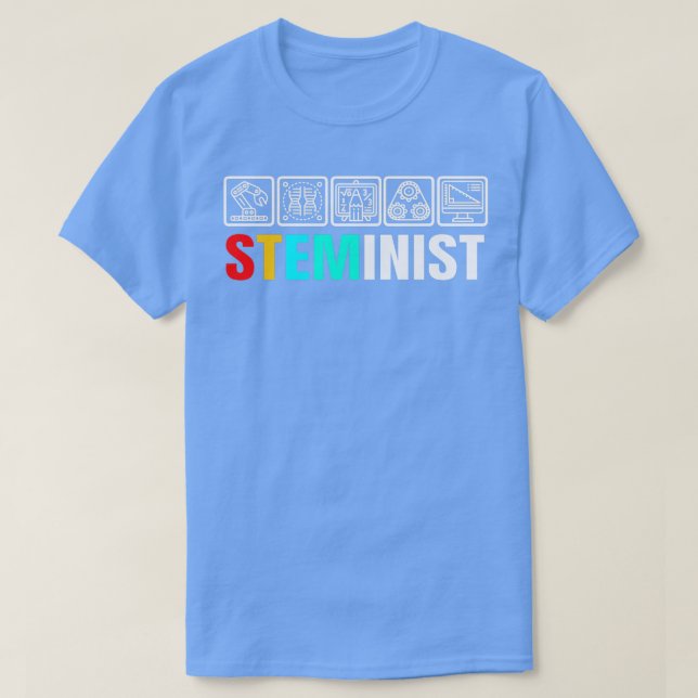 Steminist Womens Science Technology Engineering T Shirt (Design framsida)