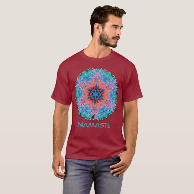 Stemma Namaste Kaleidoscope T-shirt (Hel framsida)