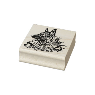 Stempel ANNO1900 Deutscher Schäferhund (grau) Stämpel