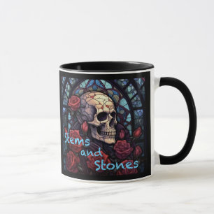 Stems och stenar Skull och Ro-kaffe Mugg