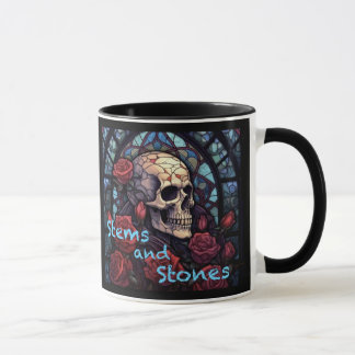Stems och stenar Skull och Ro-kaffe Mugg