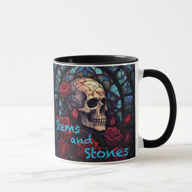 Stems och stenar Skull och Ro-kaffe Mugg (Höger)